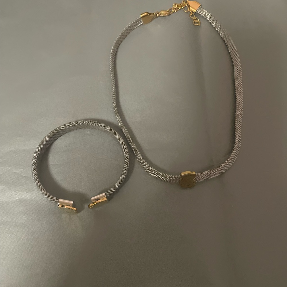 Chic Silver and Gold Women's Necklace